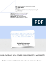 Diagnoza Pedagogiczna W Uzależnieniach