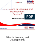 Innovations in Learning and Development S: Ession 9