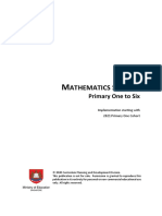 2021 Mathematics Syllabus Primary 1 To 6