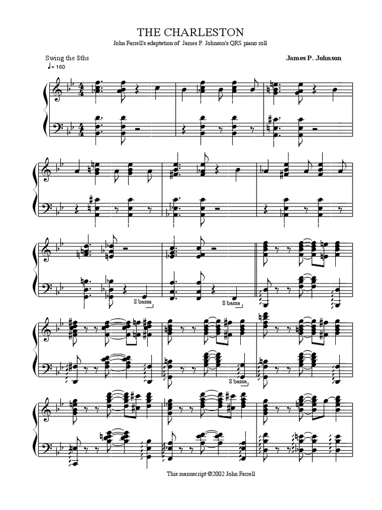 James P. Johnson - Charleston | PDF