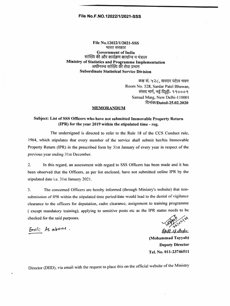 Memo List | PDF