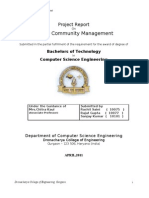 Online Community Management: Project Report