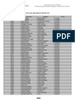 Lista de Abogados Inscritos