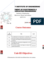 Microwave Theory and Antenna Engineering Course Outcomes