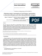 Reducing Energy Consumption in Food Drying: Opportunities in Desiccant Adsorption and Other Dehumidification Strategies