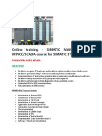 Online Training - SIMATIC MANAGER and WINCC/SCADA Course For SIMATIC S7-300/400