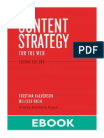 Content Strategy For The Web: Content Strategy Web - p2 (Voices That Matter) - Kristina Halvorson