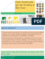 Asesmen Kebutuhan Konseli Pada Layanan Bimbingan Dan Konseling