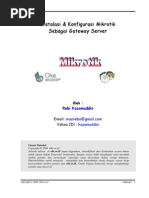 Download Konfigurasi Mikrotik Sebagai Gateway by galante gorky SN54432025 doc pdf