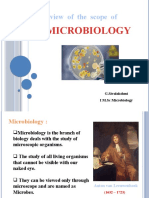 Overview of The Scope of Microbiology