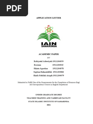 Application Letter
