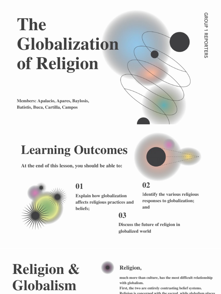 Group 1 The Globalization and Religion | PDF | Globalization | Ruhollah ...
