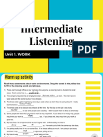 Template - Intermediate Listening Unit 1 Work