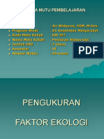 Pengukuran Faktor Ekologi