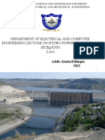 Addis Ababa University Hydro Power Engineering Lecture