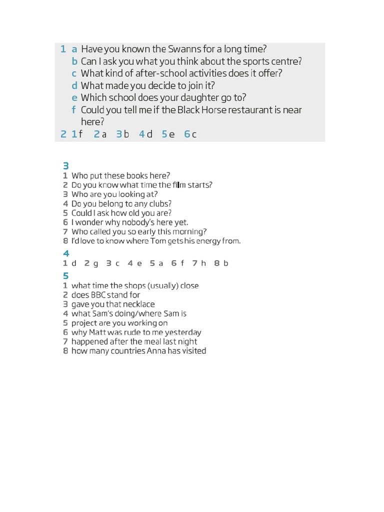 Key Worksheet | PDF