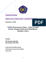 Modul Latihan 3 Pencemaran Udara-Lichen Sebagai Salah Satu Bioindikator Kualitas Udara