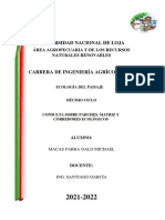 Consulta Matriz, Parches y Corredores Ecologicos