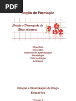 Acção de Formação - apresentação do curso - livro