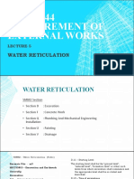 BTQS3044 Measurement of External Works: Water Reticulation