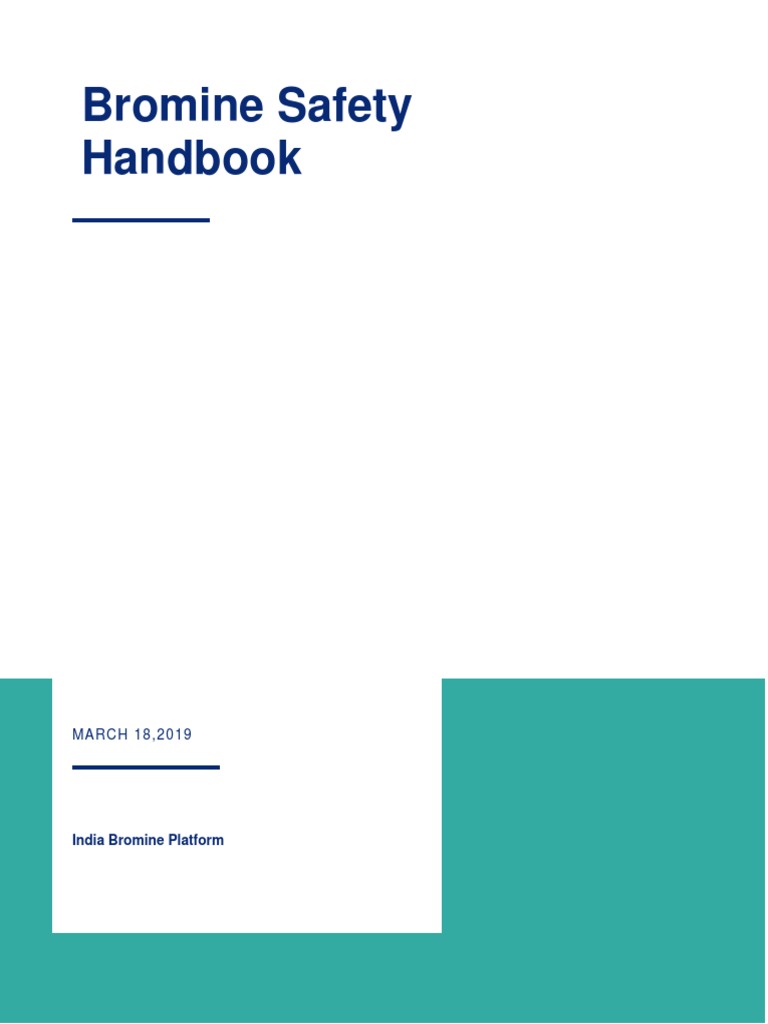 Bromine Safety Handbook PDF Dangerous Goods Physical Sciences