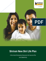 Shriram New Shri Life Plan: A Non-Linked Participating Endowment Life Insurance Plan UIN: 128N047V02