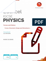 Edexcel IGCSE Physics Forces and Motion Exam