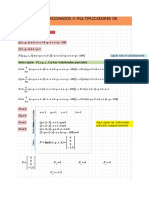 Extremos Condicionados O Multiplicadores de Lagrange: Datos