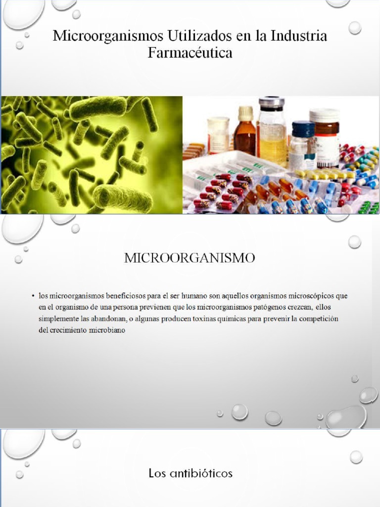Microorganismos Utilizado en La Industria Farmacéutica - Imagen | PDF