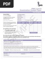 Ipma Level D Saq Sample Paper