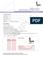 Ipma Level D MCQ Sample Paper