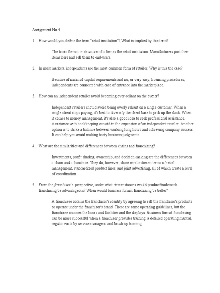 Retail Institutions and Independent Retailing | PDF | Business