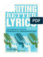 Writing Better Lyrics - Pat Pattison