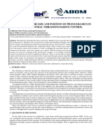 Sensitivity of The Size and Position of Piezoceramics in The Structural Vibrations Passive Control