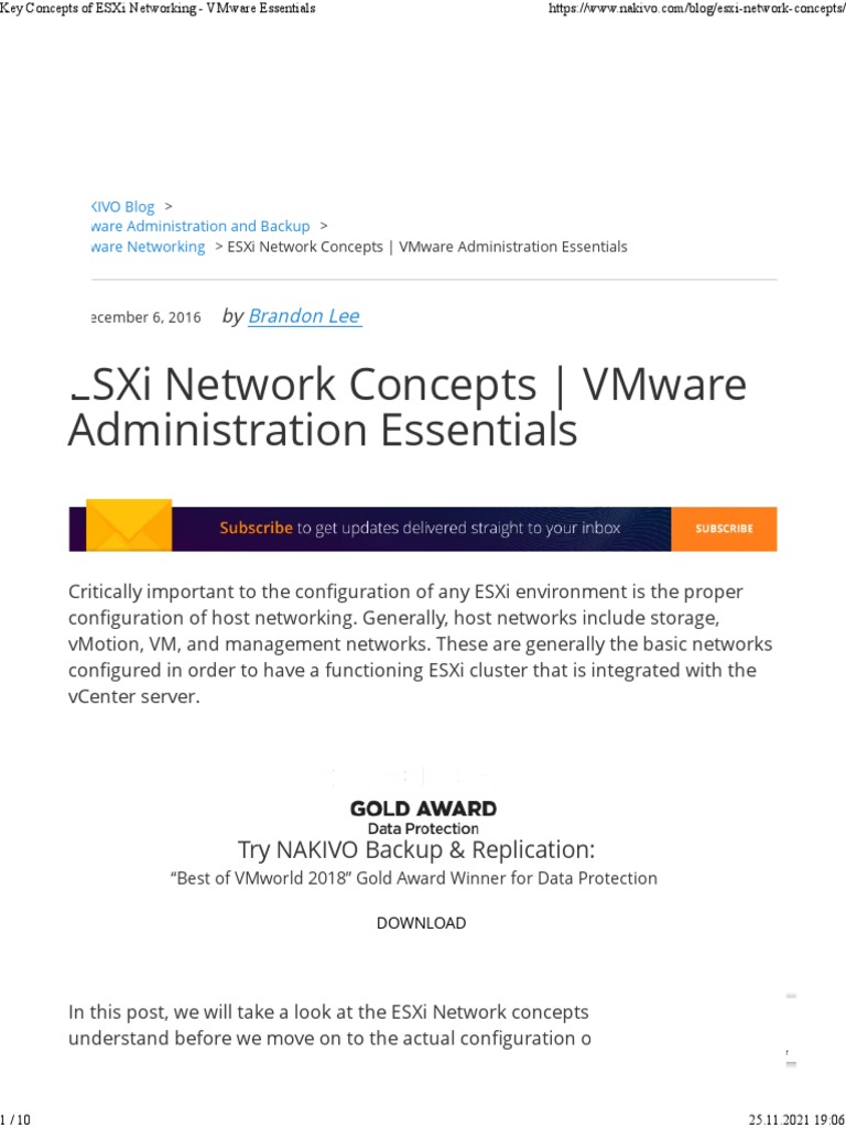 Key Concepts of ESXi Networking VMware Essentials PDF Computer