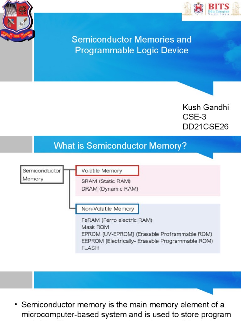Semiconductor Memory and Programmable Logic Device PDF