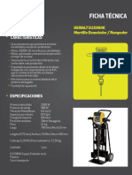 Ficha Tecnica - Martillo Demoledor Dewalt