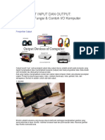 I/O Komputer: Pengertian Output