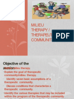 Milieu Therapy / Therapeutic Community
