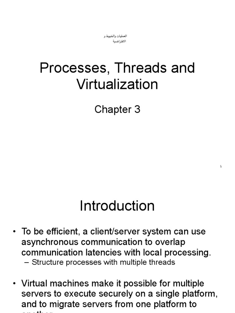 Processes Ch3 Part I Pdf