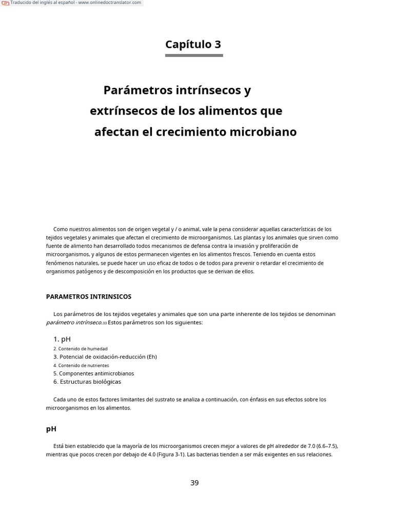 Microbiolgia de Alimentos | PDF | Redox | Alimentos