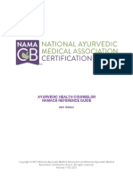 Ayurvedic Health Counselor Namacb Reference Guide: 2021 Edition