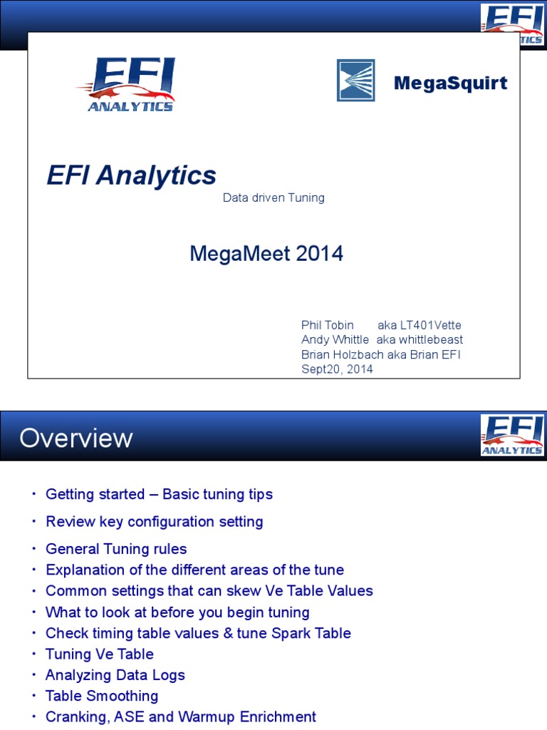 Tunerstudio Presentation Download Free PDF Turbocharger Analytics