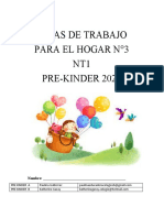 Cuadernillo Pre Kinder N°3 27 Abril