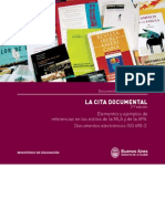 Ministerio de Educación, Gobierno de la ciudad de Buenos Aires - 2008 - La cita documental