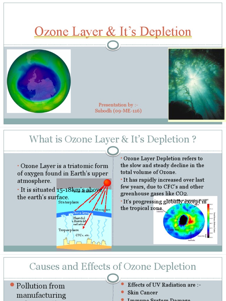 Ozone Layer Depletion Causes & Effects | PDF