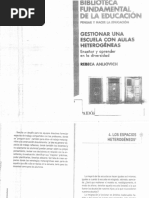 Stionar Una Escuela Con Aulas Heterogeneas. Cap 4 y 5