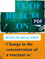 Rate of Reaction