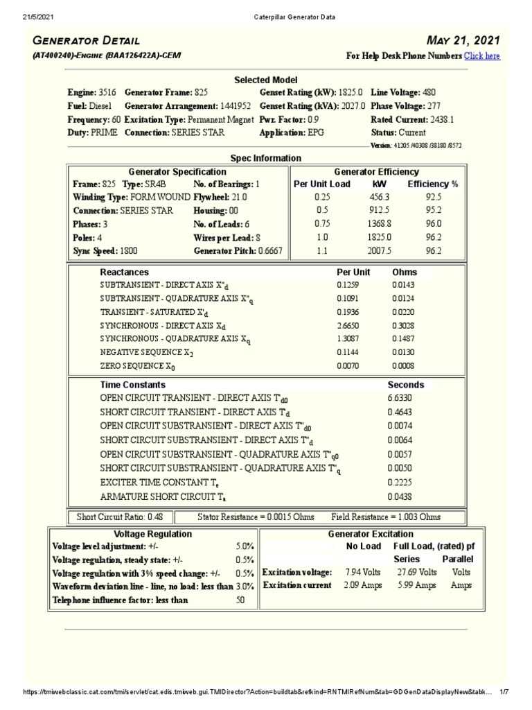 CATERPILLAR SR4 GENERATOR MANUAL PDF FREE DOWNLOAD visual data 5