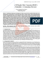 Optimization of Ready Mix Concrete (RMC)